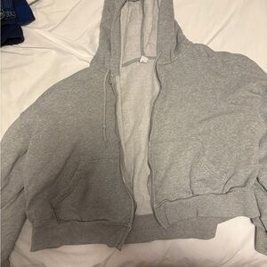 Old Navy Heather Gray Fleece Hoodie